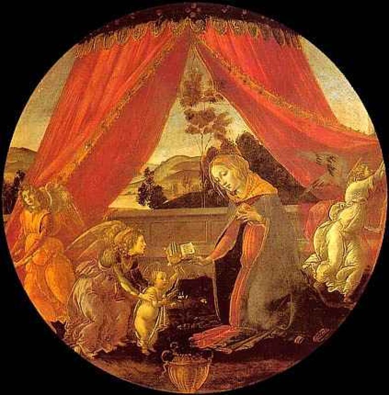 virgen con el nino y tres angeles (virgen del baldaquino) hacia 1493.jpg